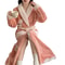 Long Coral Velvet Thick Bath Bathrobes For Women Autumn And Winter Warm Nightgown Shower Robe Bath 4