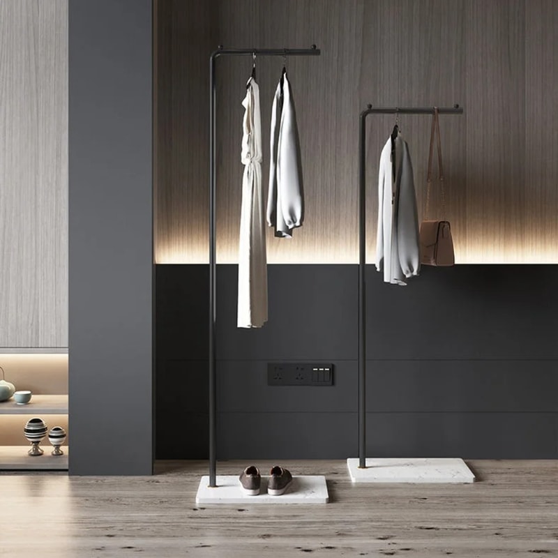 Simple Coat Rack Floor Standing Bedroom Practical Household Storage Rack Light Luxury Modern Single 2