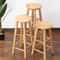 Nordic Style Solid Wood Bar Stool Multifunctional High Chair Minimalist High Stool For Southern Hom 2