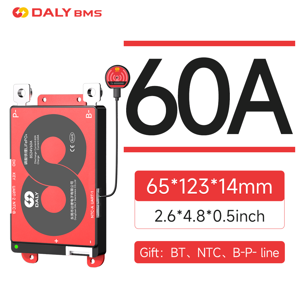 Daly Smart Lifepo Board High Current BMS For Battery Pack BT UART CANBUS Communication For Reliable 6