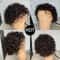 Pixie Cut Colored Lace Wig Spring Curl Short Bob Wig For Women Natural Black Human Hair Affordable 4