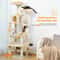 Indoor Cats Large Cat Tree And Tower Sisal Scratching Posts Spacious Hammock Padded Perches Condos 2