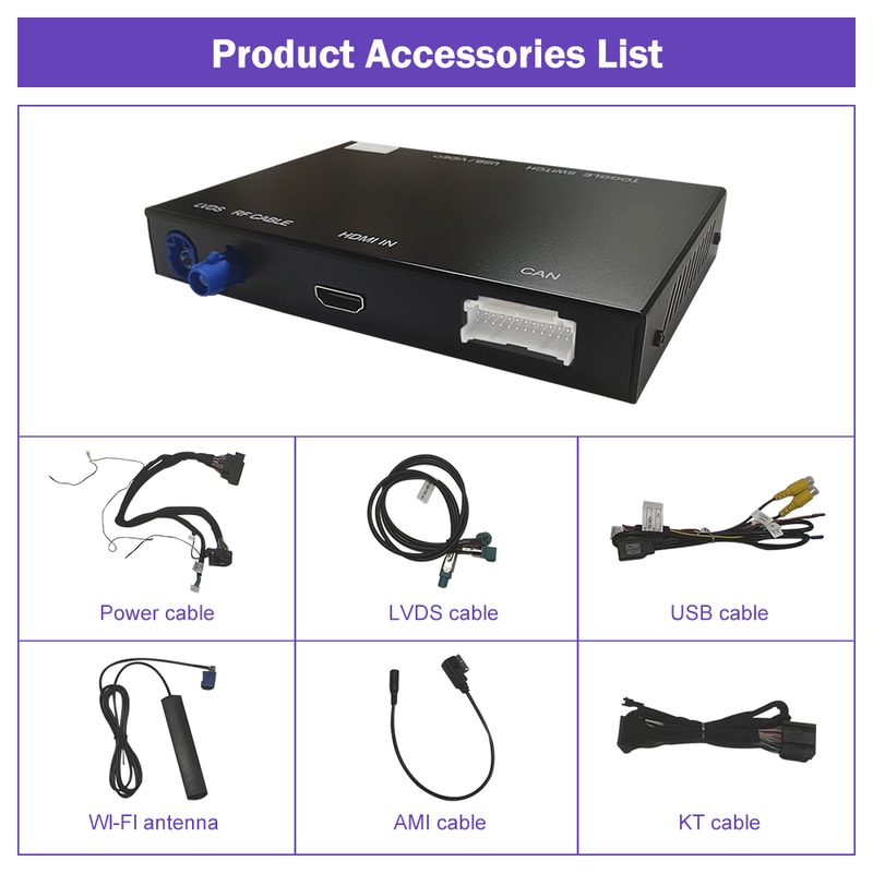 Wireless Android Auto CarPlay Bluetooth AirPlay USB Mirror Link Reverse Camera Functions For Your 4