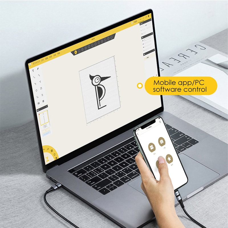 Portable Handheld Laser Engraver Powerful Engraving Cutting Machine With Bluetooth CNC DIY Super Fa 4