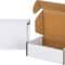White Small Shipping Boxes For Crafting Corrugated Paper Gift Boxes Sturdy Cardboard Packaging For 2