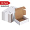 White Small Shipping Boxes For Crafting Corrugated Paper Gift Boxes Sturdy Cardboard Packaging For 5