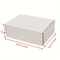 White Small Shipping Boxes For Crafting Corrugated Paper Gift Boxes Sturdy Cardboard Packaging For 4