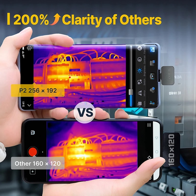Infrared Thermal Imager Thermal Imaging Camera For Heat Detection Compatible With Android 1