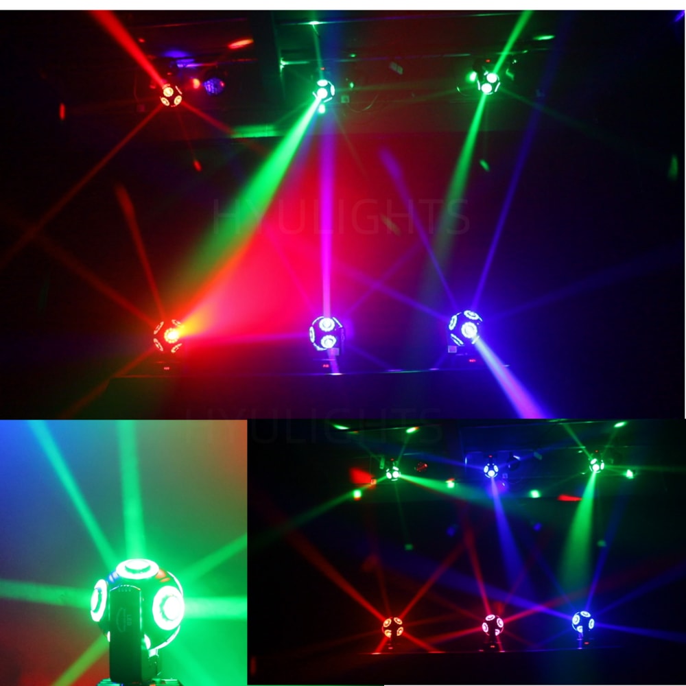 LED Moving Head With Halo Football Light Infinite Rotation Beam Strobe For DJ Bar Stage Effect 5