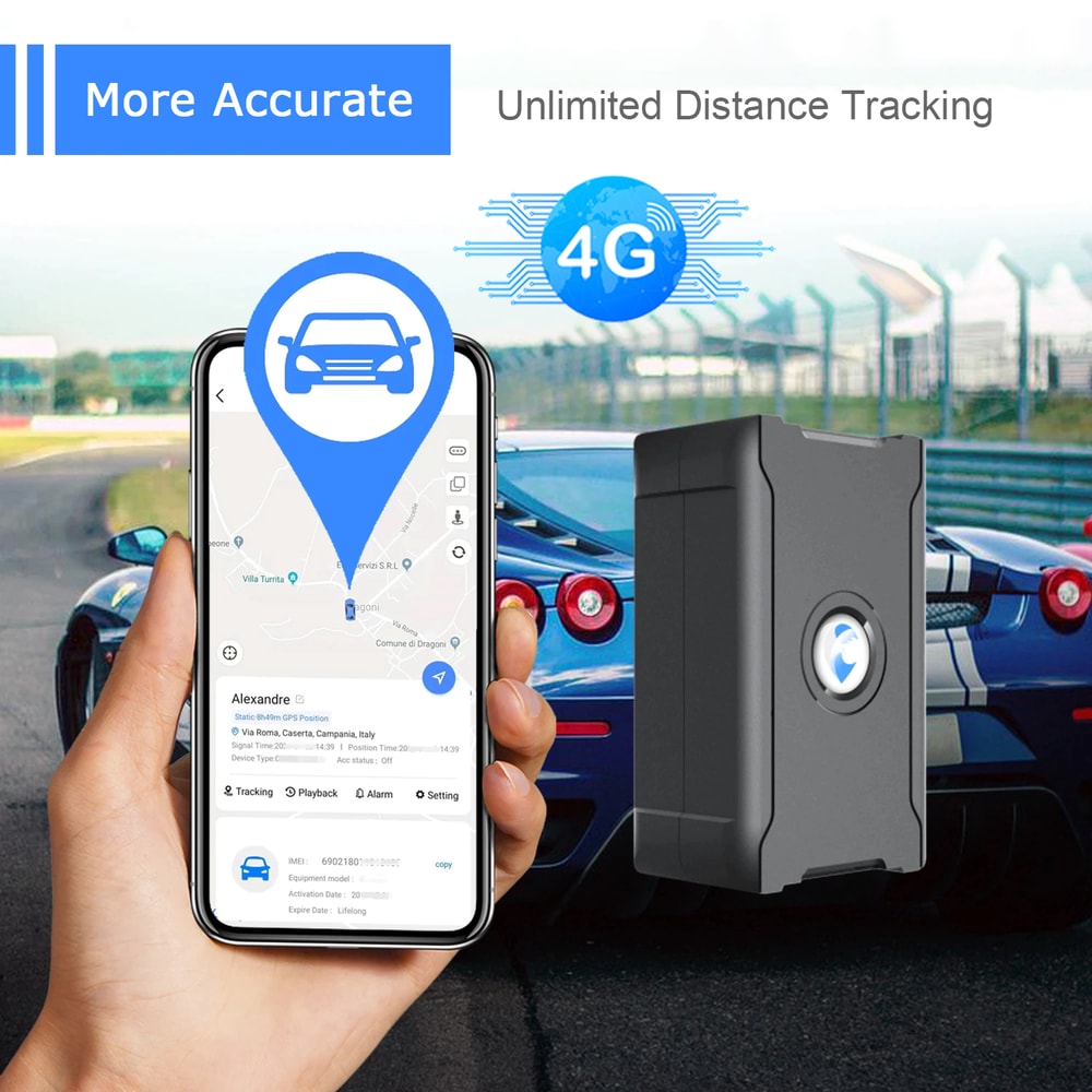 Tracking Locator With First Use Long Last Car GPS Tracker Safe Fences No APN Setting Service Charge 3