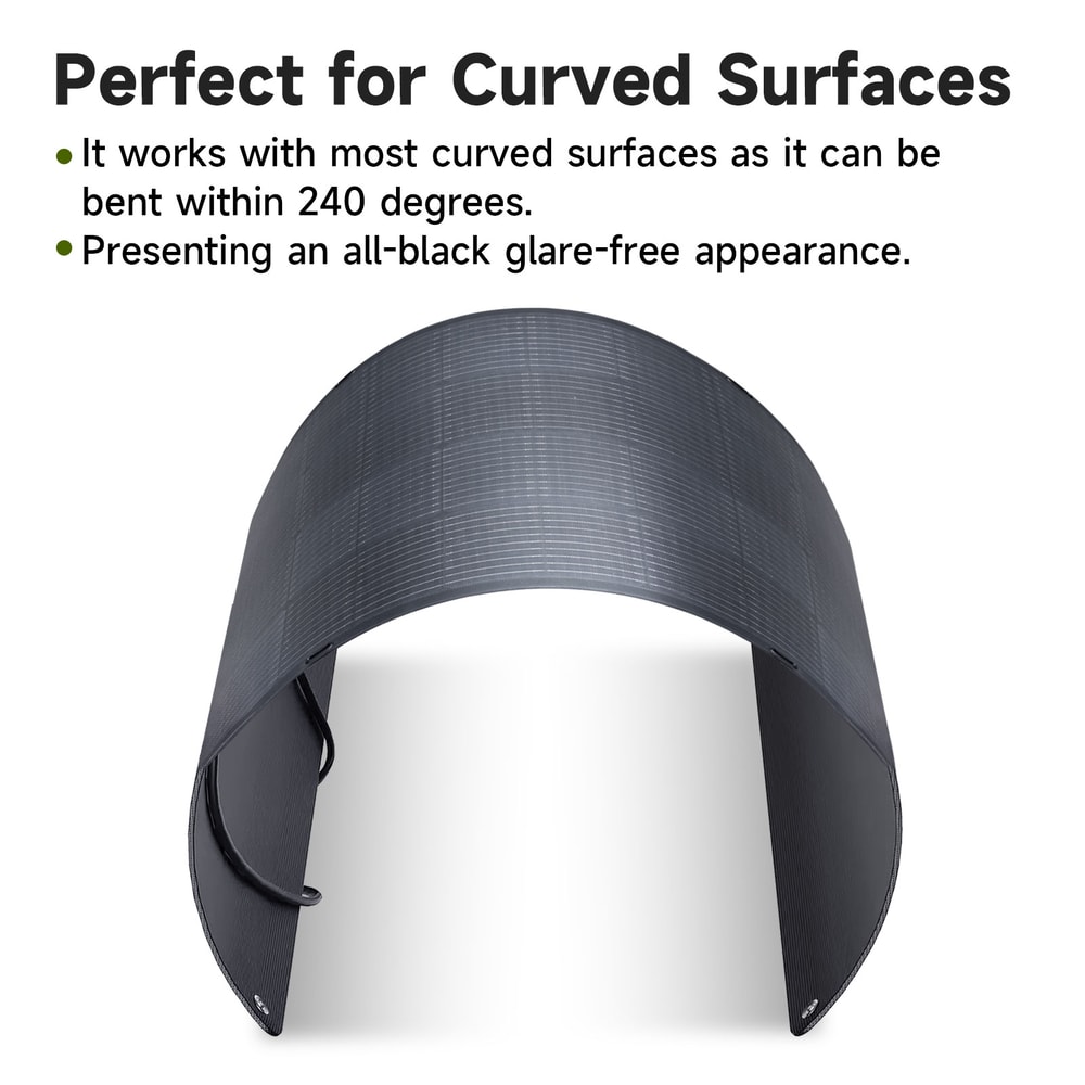 Solar Charger For OffGrid RV Flexible Balcony Power Plant Photovoltaic Solar Cell Panel For Solar E 4