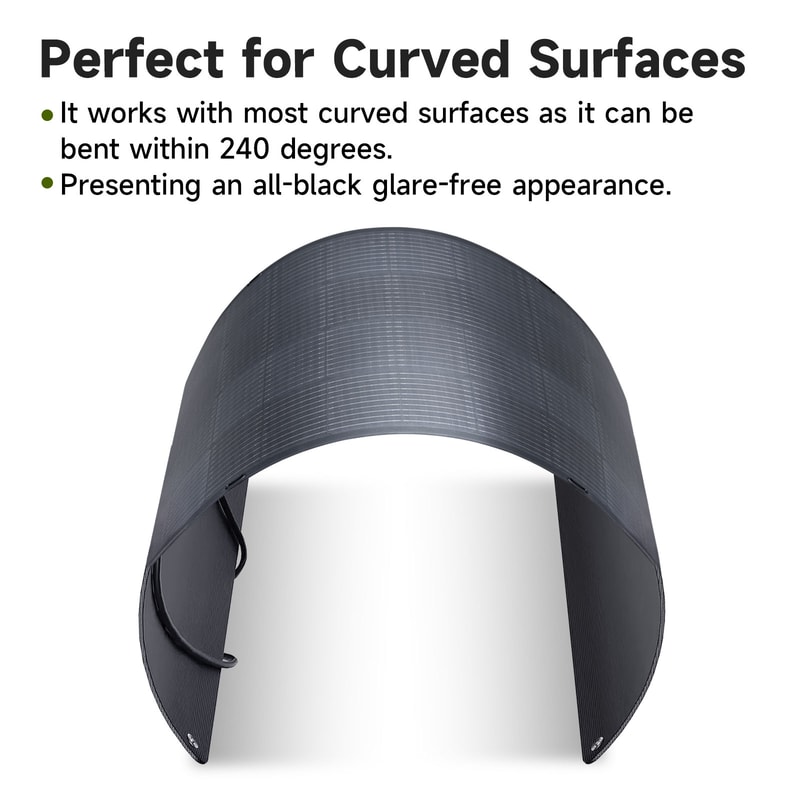 Solar Charger For OffGrid RV Flexible Balcony Power Plant Photovoltaic Solar Cell Panel For Solar E 4