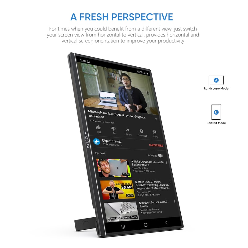 Portable Monitor Screen For MAC Laptop External Second Monitor Compact And HighResolution Display 3