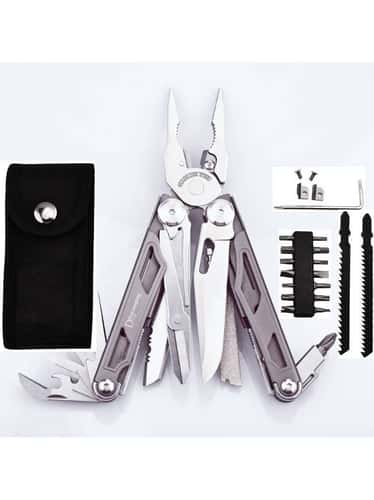 Daicamping Multi Tools, Replaceable Part Knife, EDC Cutter, Survival Gear, Plier Folding Knives for Outdoors