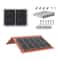 Roof Hook Mounting Sets Solar Panel Bracket More Lighten Brick Roof Mounting Rail For Glazed Tile R 7