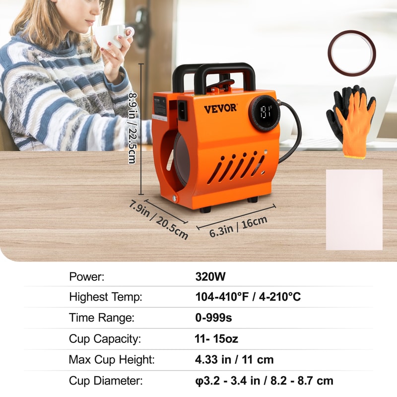 Ceramic Cup Presser Tumbler Mug Heat Press Mini Gift DIY Handheld Sublimation Auto Printing Machine 5