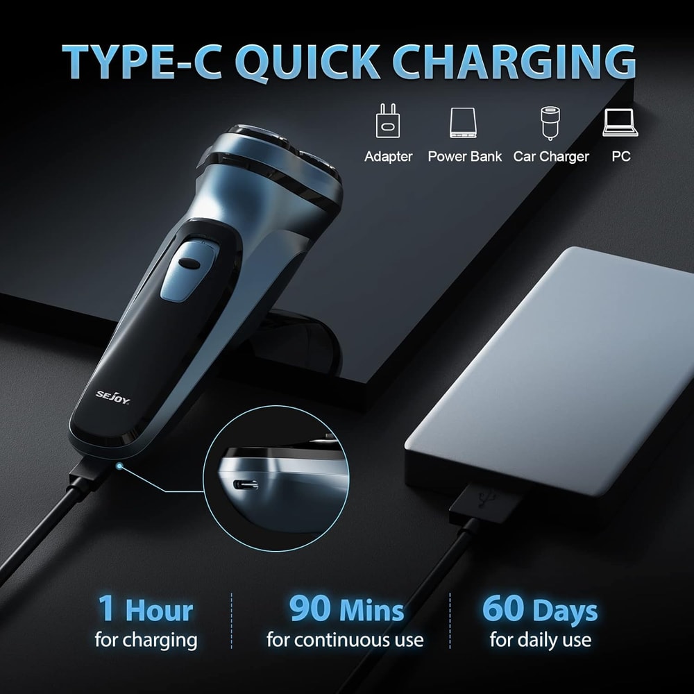 Mens Electric Shavers Rechargeable Electric Razor For Men Electric Razor Shaving Machines 5