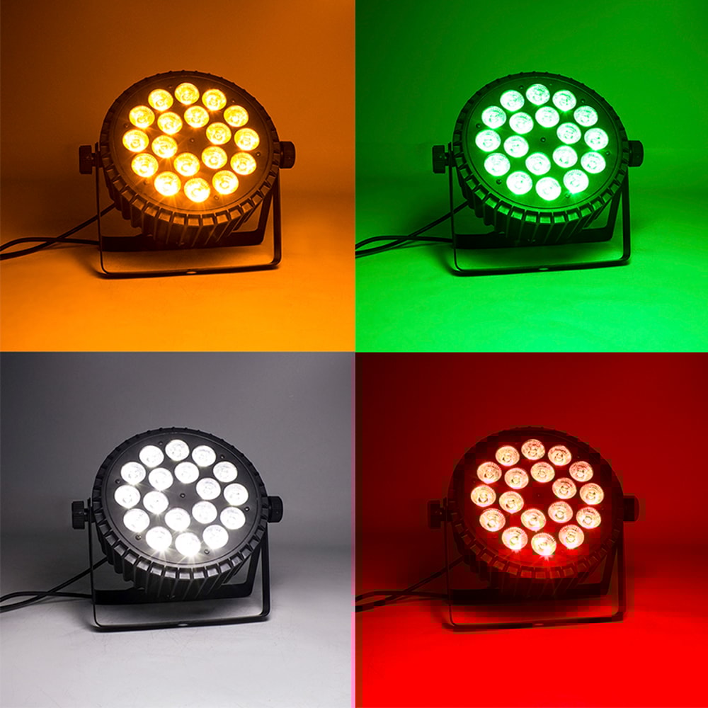 LED Aluminum Alloy Par Light For DJ Disco Christmas Bar Flat Par Light For Audience 0