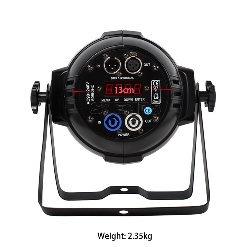 LED Aluminum Alloy Par Light For DJ Disco Christmas Bar Flat Par Light For Audience 4