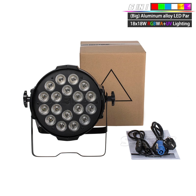 LED Aluminum Alloy Par Light For DJ Disco Christmas Bar Flat Par Light For Audience 6