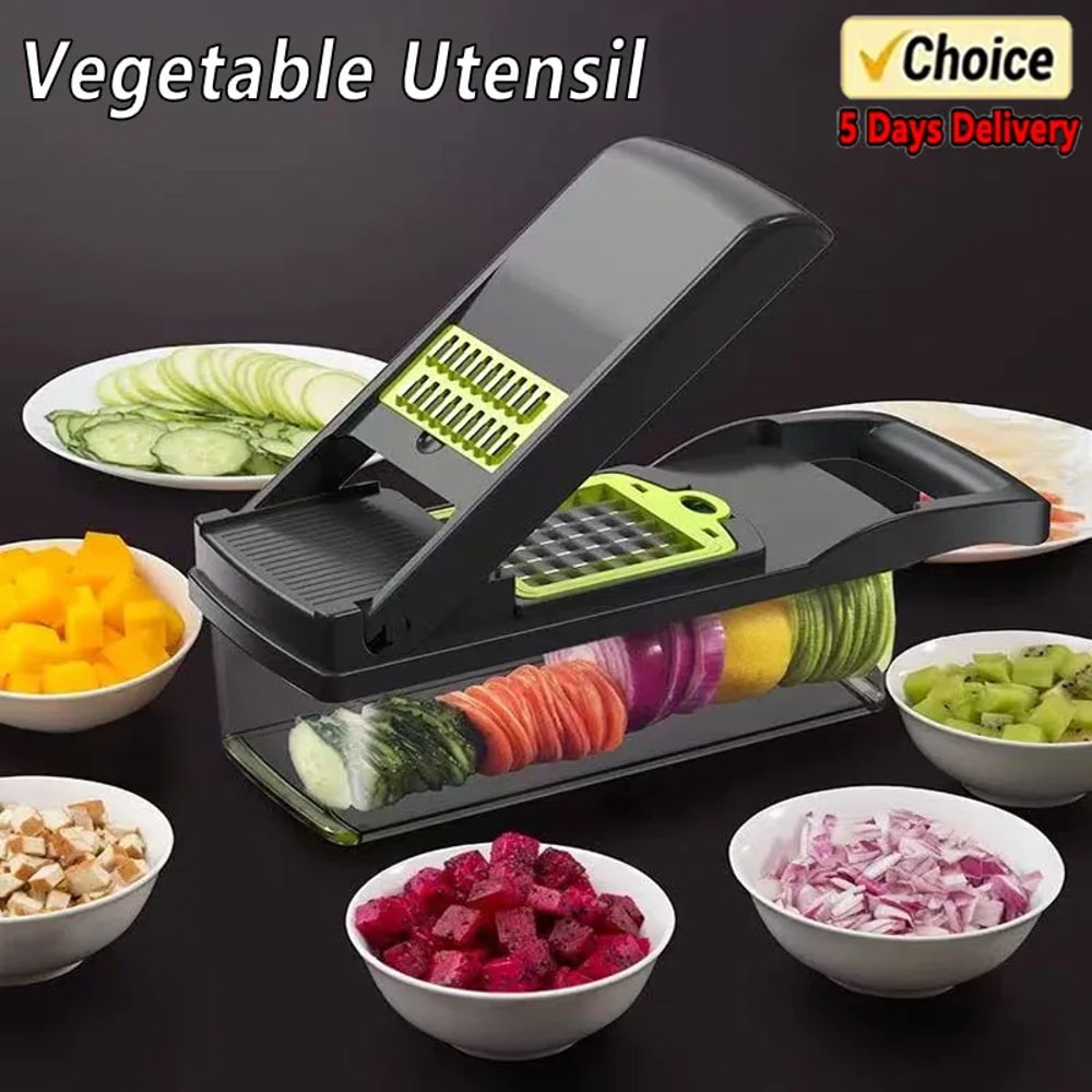 Multifunctional Vegetable Slicer Potato Grinder Kitchen Vegetable Grinder Diced And Divided Food Pr 0