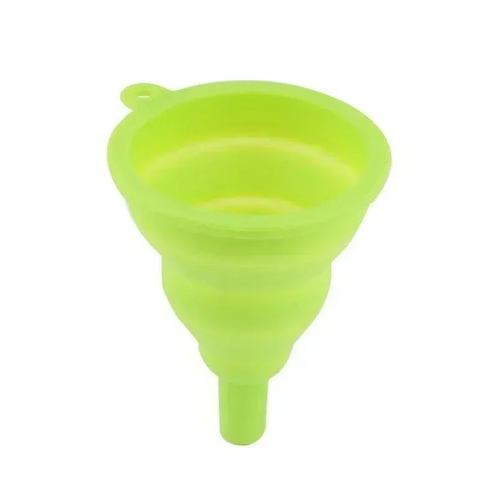 Collapsible Mini Silicone Gel Funnel Hopper, Space-Saving Kitchen Tool for Mess-Free Pouring
