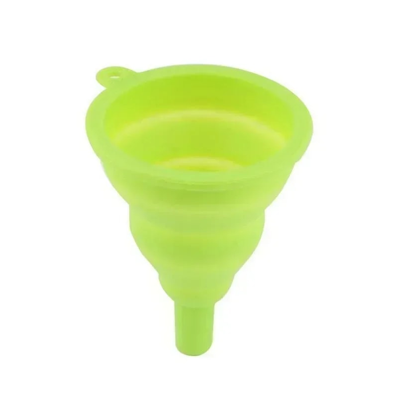 Collapsible Mini Silicone Gel Funnel Hopper, Space-Saving Kitchen Tool for Mess-Free Pouring