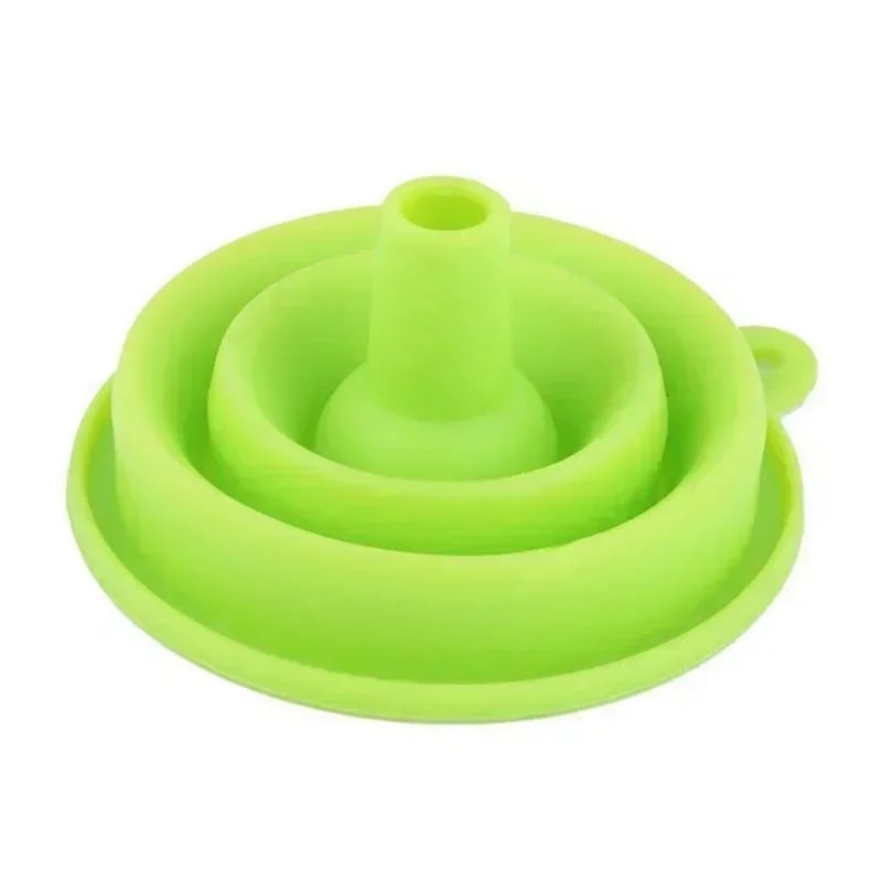 Collapsible Mini Silicone Gel Funnel Hopper, Space-Saving Kitchen Tool for Mess-Free Pouring