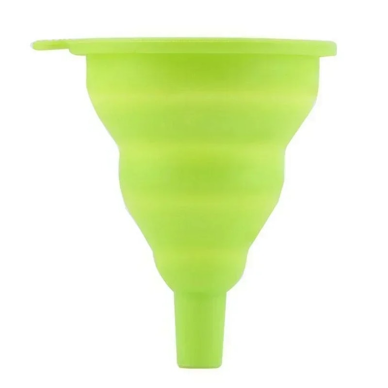Collapsible Mini Silicone Gel Funnel Hopper, Space-Saving Kitchen Tool for Mess-Free Pouring