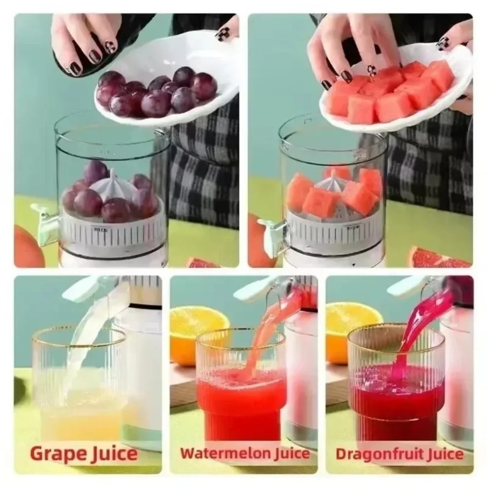 Electric Juice Extractor Wireless USB Charging Fruit Separation Press Cup For Fresh Juice 3