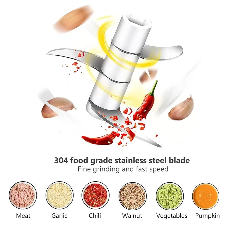 Portable Mini Wireless Electric Garlic Crusher USB Charging Vegetable Masher Ginger And Chili Chopp 3