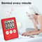 Kitchen Timer Square With Magnet LCD Digital Screen Cooking Timer Count Up Countdown Alarm Clock 4