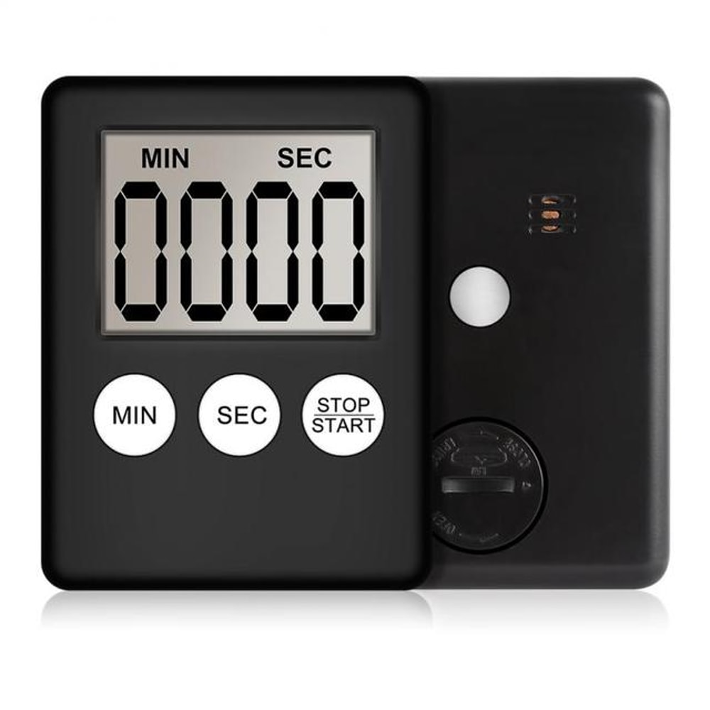 Kitchen Timer Square With Magnet LCD Digital Screen Cooking Timer Count Up Countdown Alarm Clock 6