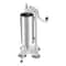 Stainless Steel Vertical Manual Sausage Stuffer Meat Filling Tool With Steel Tubes 6