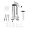 Stainless Steel Vertical Manual Sausage Stuffer Meat Filling Tool With Steel Tubes 4