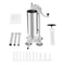 Stainless Steel Vertical Manual Sausage Stuffer Meat Filling Tool With Steel Tubes 4