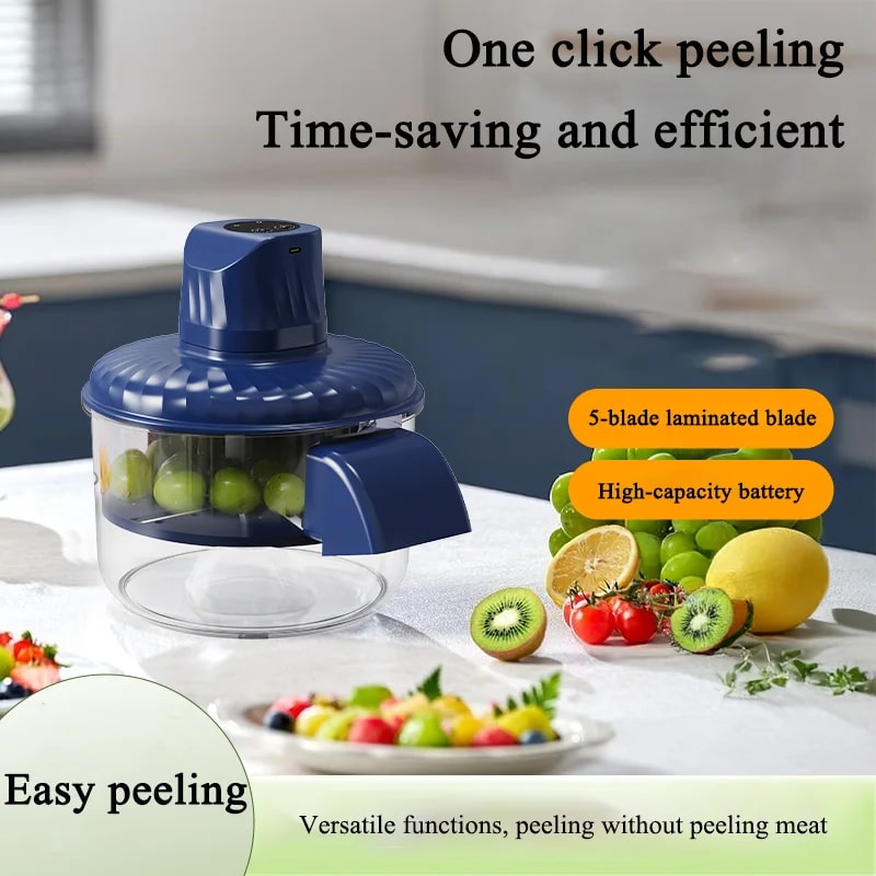 Intelligent Automatic Fruit Peeler Portable Wireless Peeling Machine For Grape Garlic And Fast Home 2