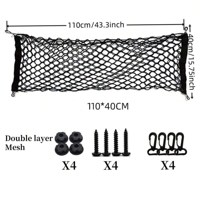 Dog Car Trunk Fence Net, Isolation Protection Net Car Mounted Rear Seat, Sturdy Elastic Pet Safety Fence