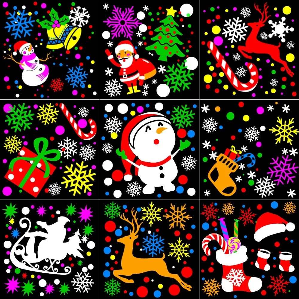 USB Powered Snowflake Christmas Projector Rotating Pattern LED Stage Lights Outdoor Night Lighting 3