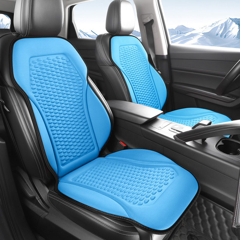 Breathable Summer Silk Car Seat Cushion Nonbinding Single Pad For Front DriverPassenger Seats Coolf 2
