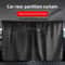 Universal Car Privacy Curtains Side Window Covers Rear Seat Divider Curtain Auto Blackout Sun Shade 4