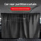 Universal Car Privacy Curtains Side Window Covers Rear Seat Divider Curtain Auto Blackout Sun Shade 4