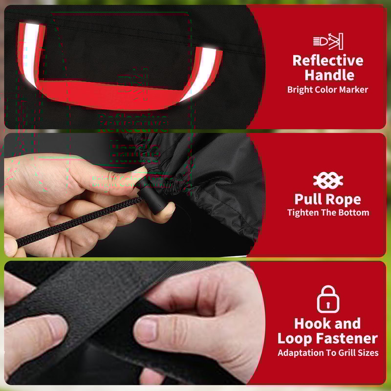 Waterproof BBQ Covers Oxford Fabric RipProof Dustproof UVResistant For Weber CharBroil Brinkmann Gr 2