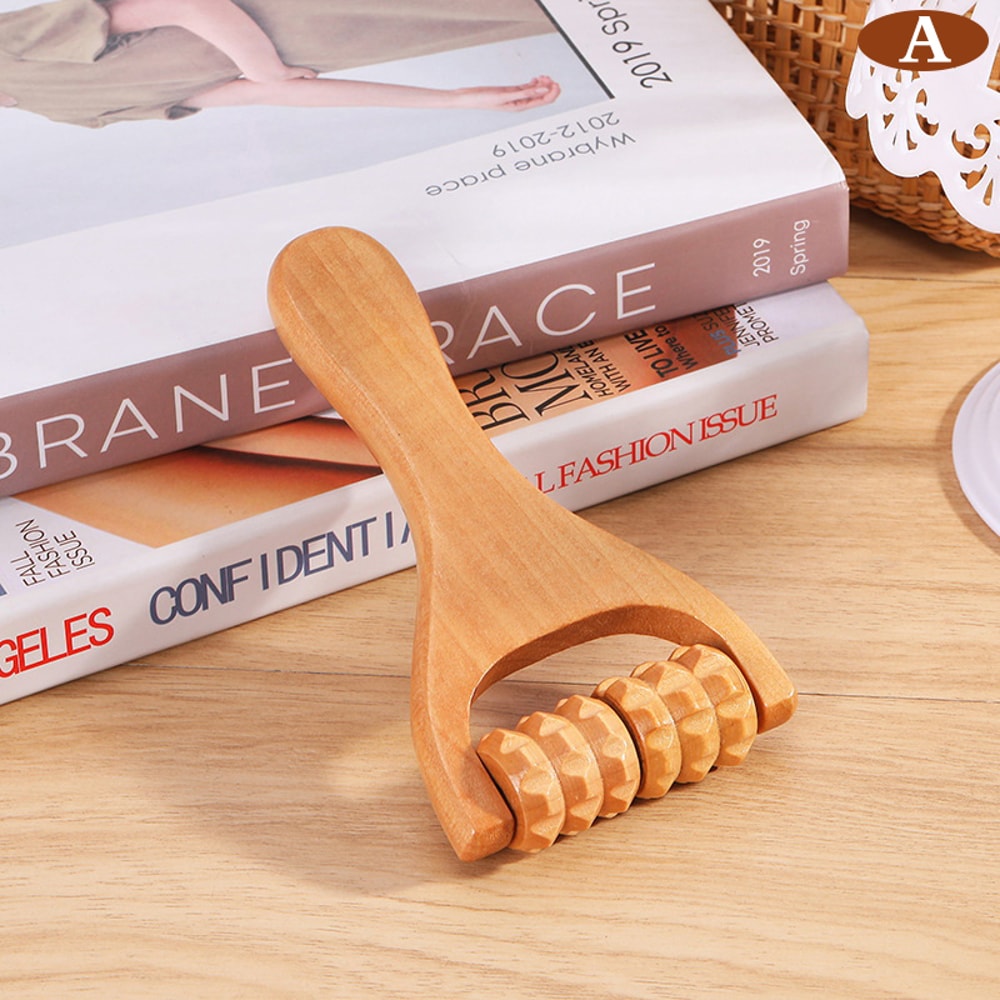 Universal Hand Massager Wooden Roller Massager Neck Shoulder And Leg Foot Massager Massage Tool 4