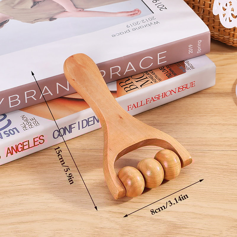 Universal Hand Massager Wooden Roller Massager Neck Shoulder And Leg Foot Massager Massage Tool 3