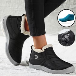 winter boots fur shoes women, women boots waterproof, slip on ankle boots snow botas mujer, short boot