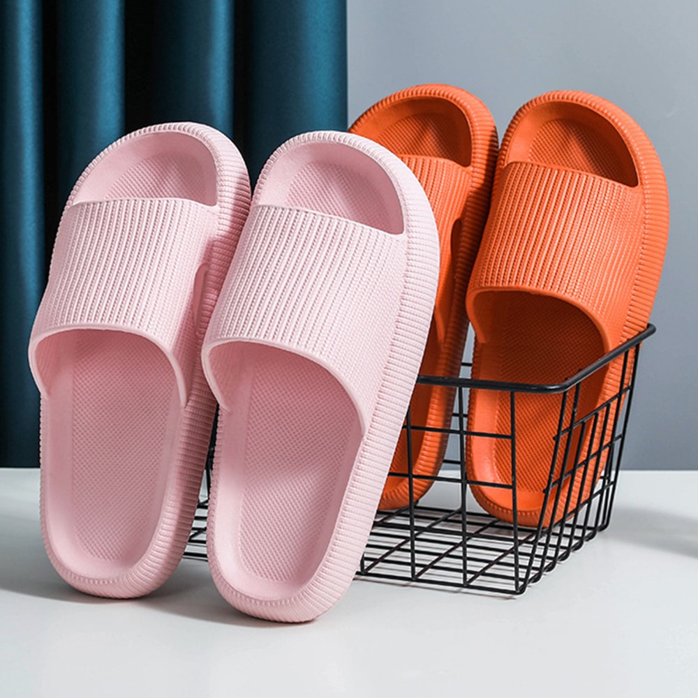 Women Summer NonSlip Beach Flip Flops Thick Platform Cloud Slippers Soft Sole Eva Pillow Slides Ind 1