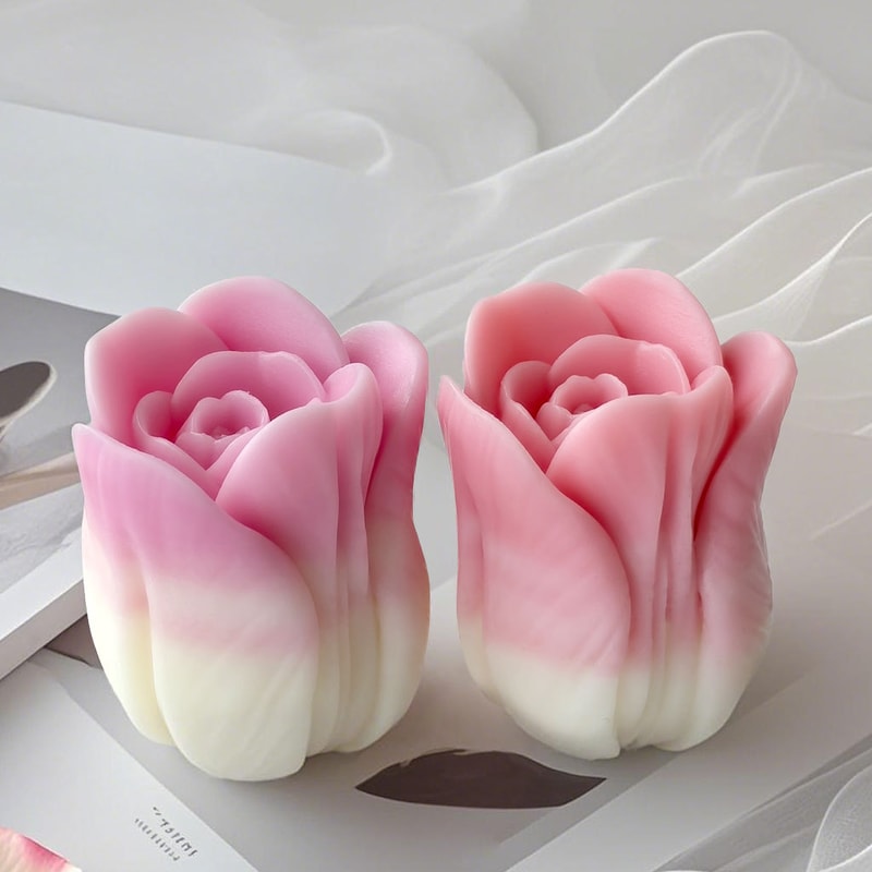 Tulip Silicone Mold For DIY Flowers Handmade Scented Candle Plaster Resin Molds Homemade Cookies 2