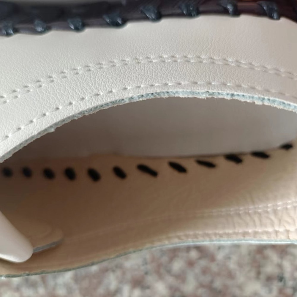 Leather Sneakers Women Shoes Lace Up Loafers Flat Spring Casual Comfortable Mom Shoes 5