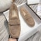 Furry Lambswool Mocasines Plus Size Women Shearling Flats Warm Cotton Shoes Slip On Sheep Fur Lined 7